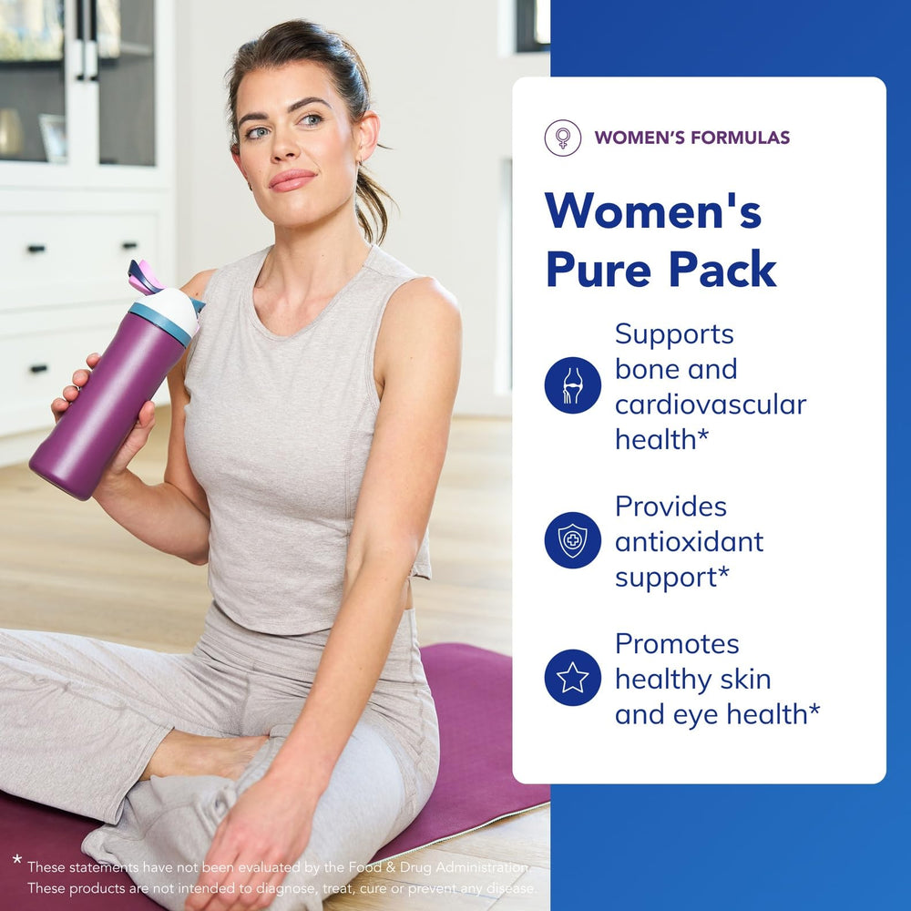 Pure Encapsulations Women's Pure Pack daily packet shown for simple one-per-day use.