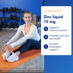 Pure Encapsulations Zinc Liquid 15 mg dropper-assembly showcases precise dosing for consistent daily use.