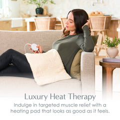 Pure Enrichment PureRadiance heating pad with soft faux fur provides premium comfort.
