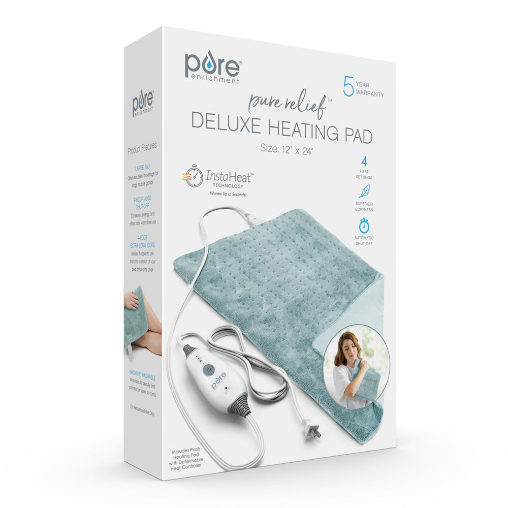 Pure Enrichment PureRelief Deluxe auto shut-off feature for safe use and energy savings