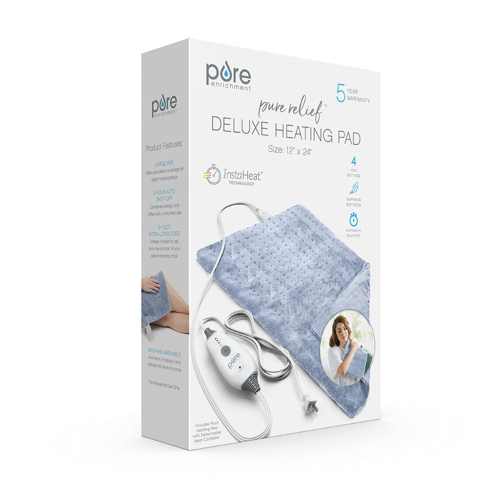 Pure Enrichment PureRelief Deluxe InstaHeat controller in action