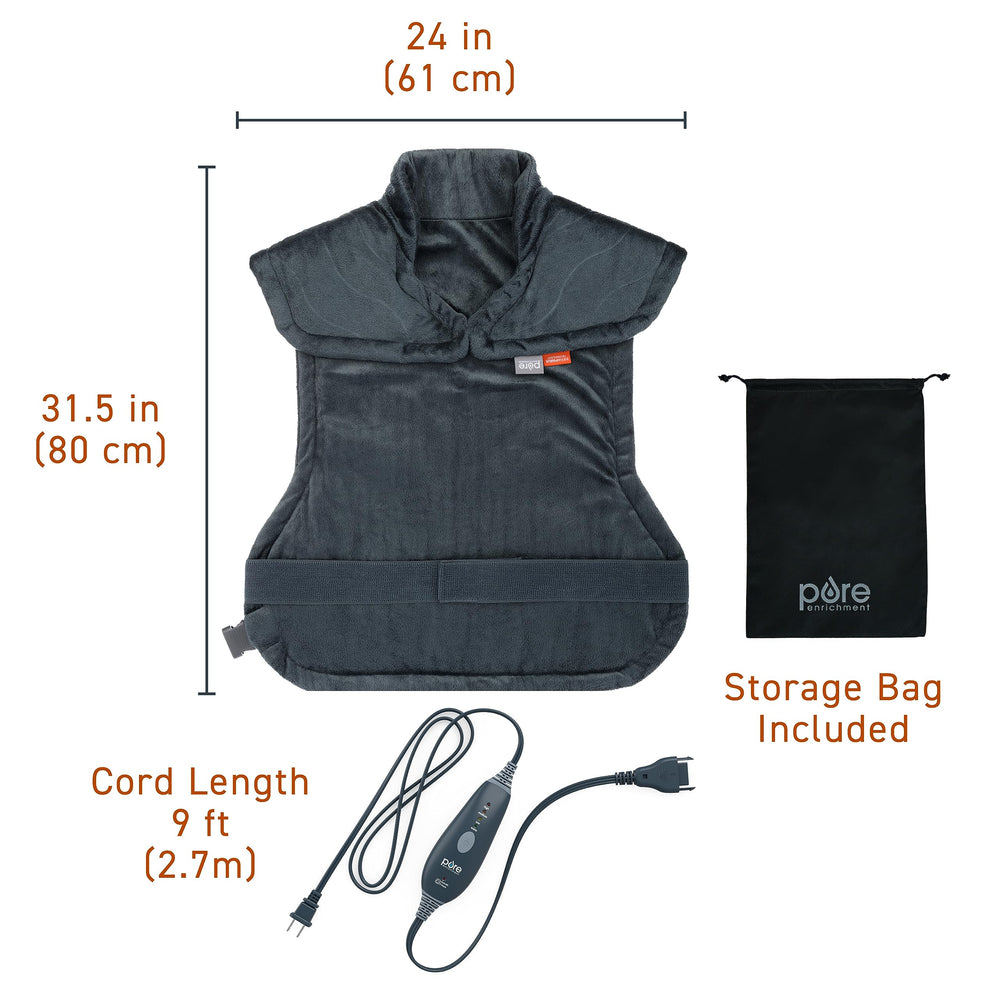 Pure Enrichment PureRelief Pro magnetic neck closure for secure fit