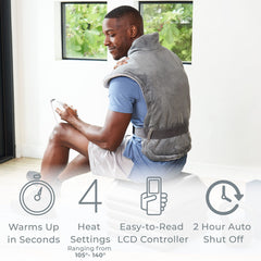 Pure Enrichment PureRelief XL adjustable belt and loops secure a comfortable ergonomic fit.