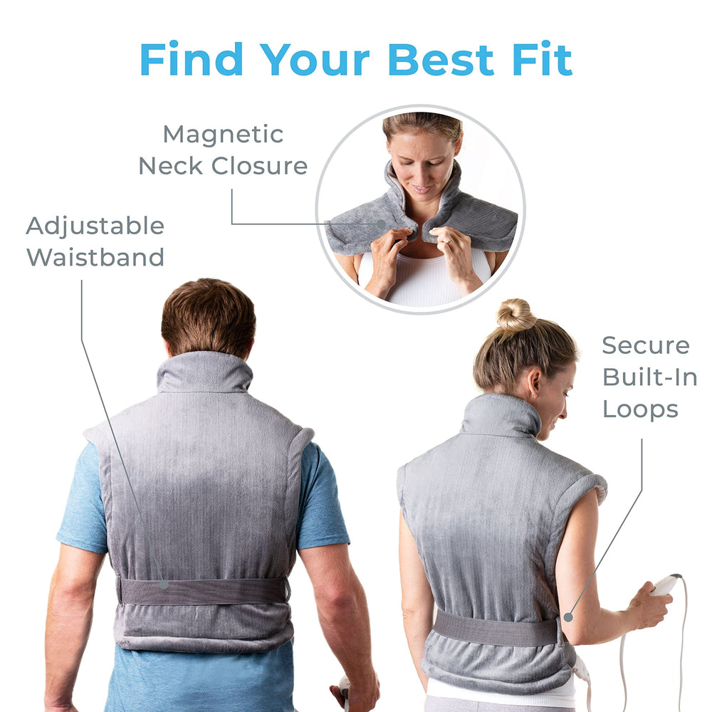 Pure Enrichment PureRelief XL micromink fabric feels plush and machine-washable.