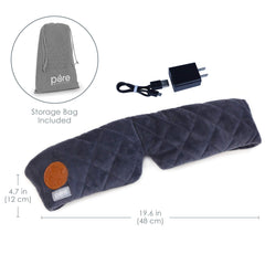 Pure Enrichment Wave Eye Mask adjustable closure for secure fit