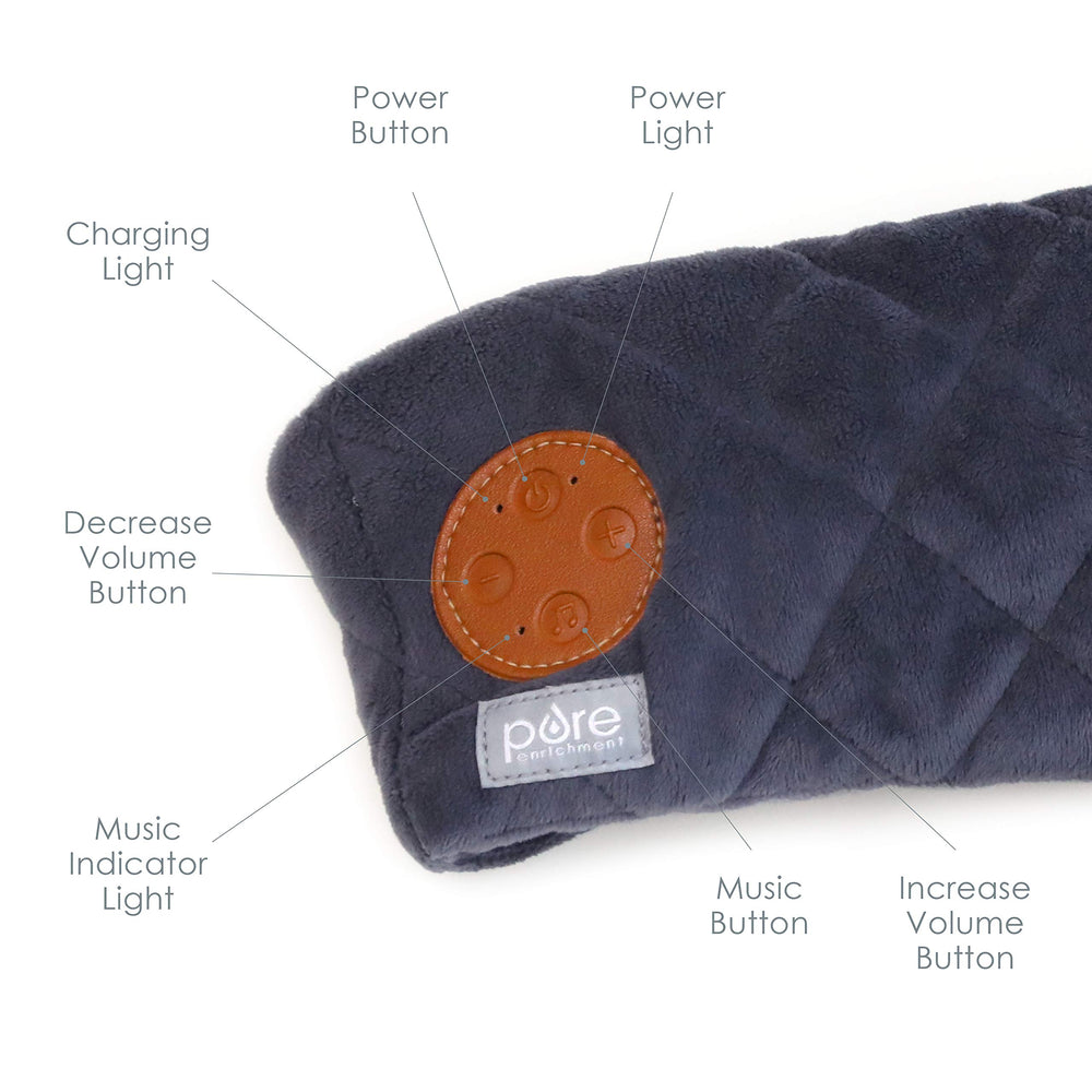 Pure Enrichment Wave Eye Mask offers three white-noise sounds for relaxation