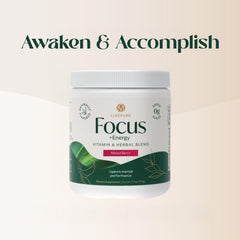 PURE Focus Energy tub drink mix scoop included for quick servings