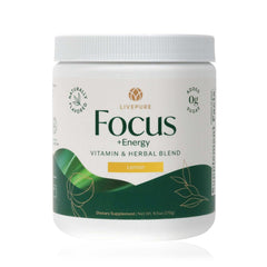 PURE Focus + Energy front label offers zero sugar energy for mornings