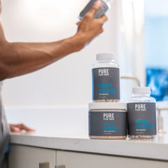 Stay Ready Fiber powder texture close up and natural ingredients.