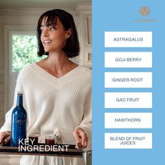 PURE GoYin astragalus-jujube-blend with traditional herbal notes for wellness.