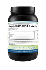 PURE grass-fed beef protein isolate chocolate bottle in shaker indicating smooth, creamy mix.