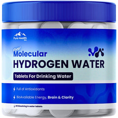 PURE HEALTH MAX PHM hydrogen water tablets in bottle for easy hydration