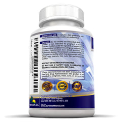Pure Healthland capsules closeup highlighting 33 ingredients for comprehensive support.