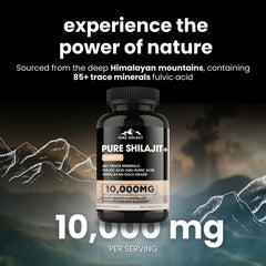 Pure Himalayan Shilajit Capsules fast-acting formula delivers quick support.