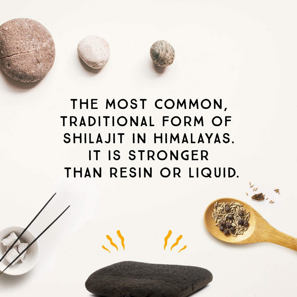 Pure Himalayan Shilajit fulvic acid-rich formula with visible mineral content for daily balance.