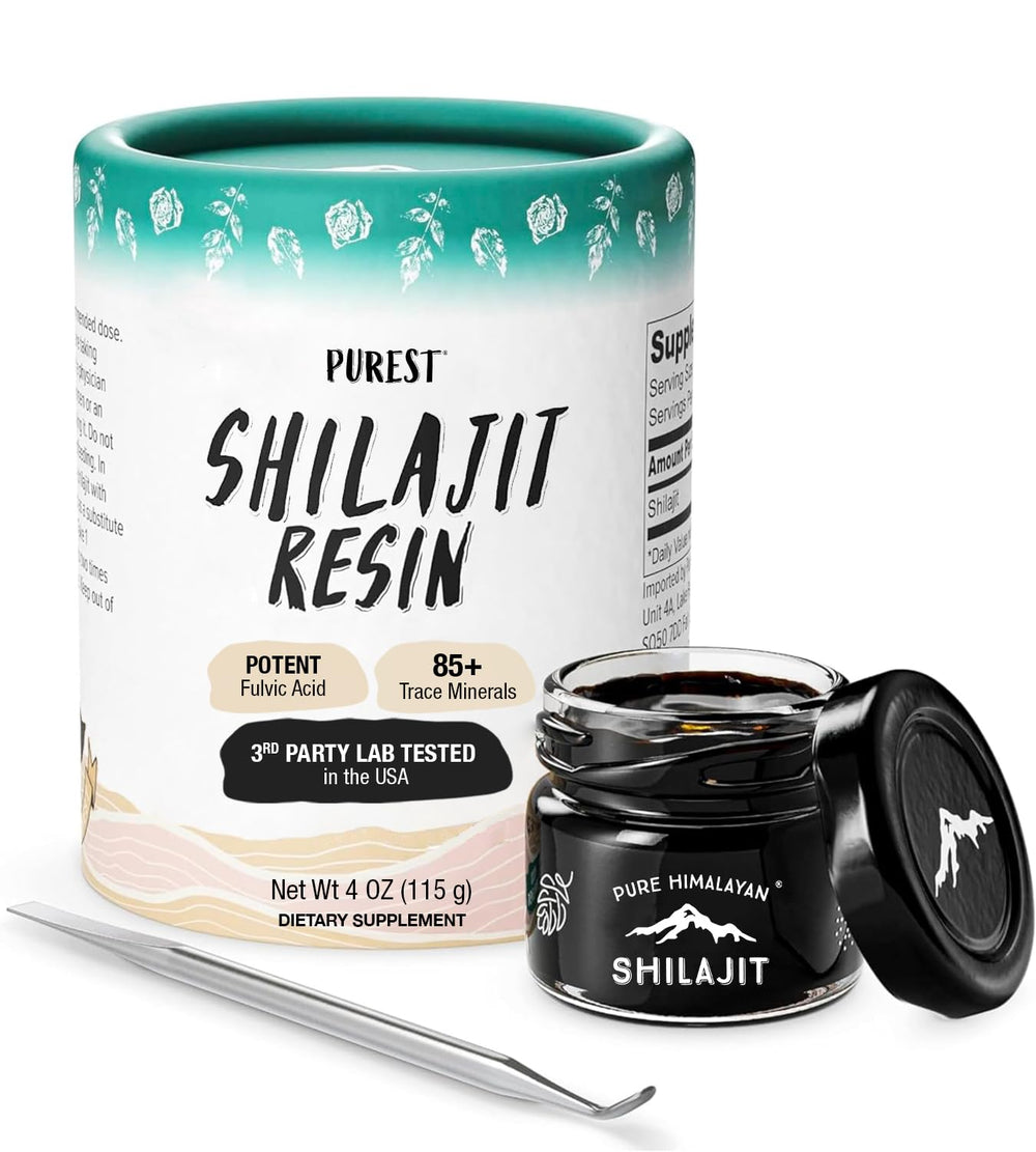 Pure Himalayan Shilajit resin harvested in the high altitude Siberian mountains for daily vitality