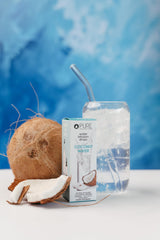 Pure Inventions Coconut Water Infusion Drops kitchen scene for everyday hydration.