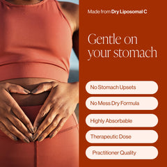 Pure Micronutrients Liposomal Vitamin C label closeup communicates purity and pharmaceutical-grade quality.