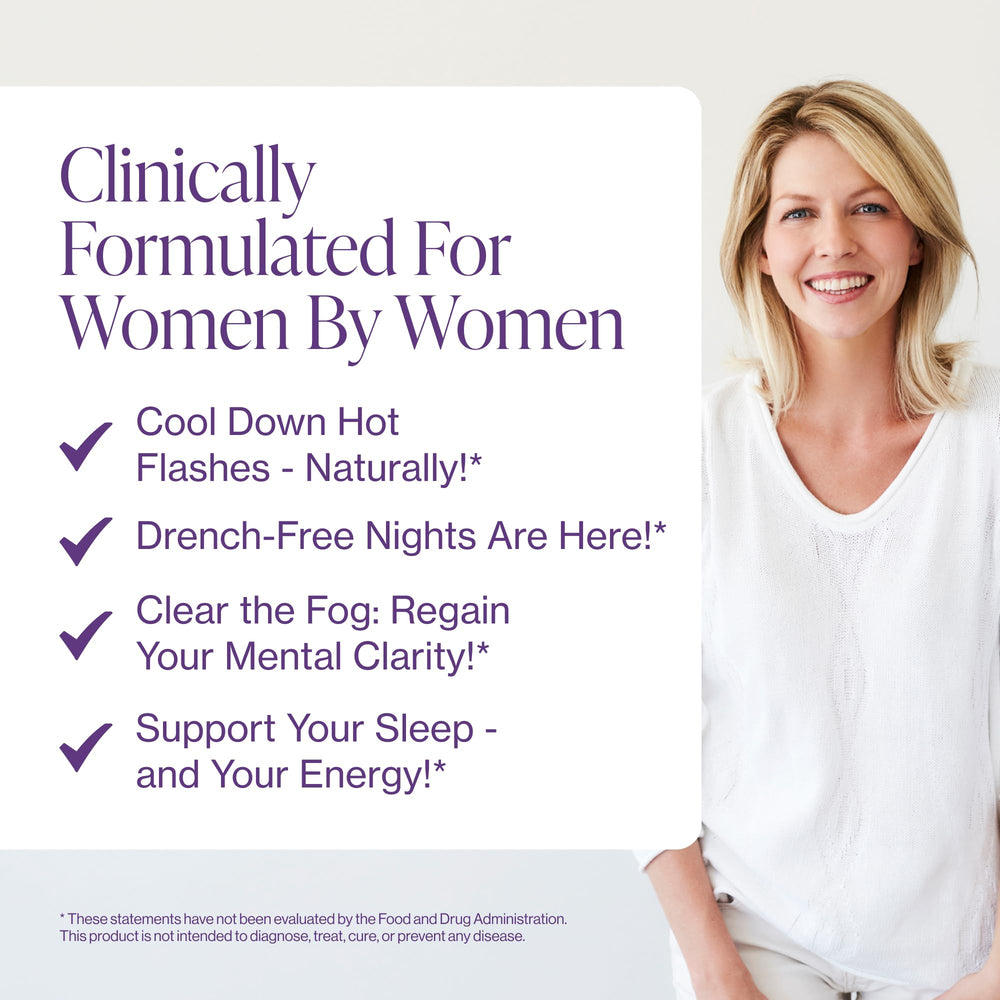 Pure Micronutrients menopause capsules closeup highlights easy daily capsules