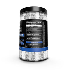 Pure Original Ingredients Beta Glucan 730-count bottle side, clean label with no fillers.