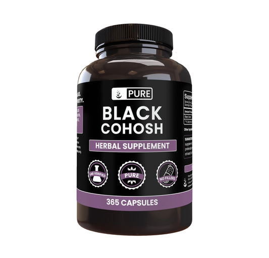 Pure Original Ingredients Black Cohosh capsules bottle with pure single-ingredient formula