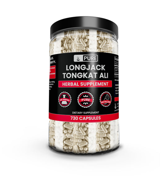 Pure Original Ingredients Longjack bottle pour for daily vitality