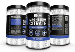 Pure Original Ingredients Magnesium Citrate label view highlighting lab-verified purity