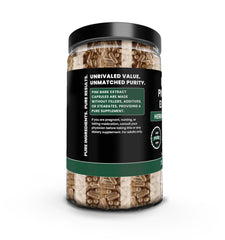 Pure Original Ingredients Pine Bark Extract label highlights no magnesium or rice fillers.
