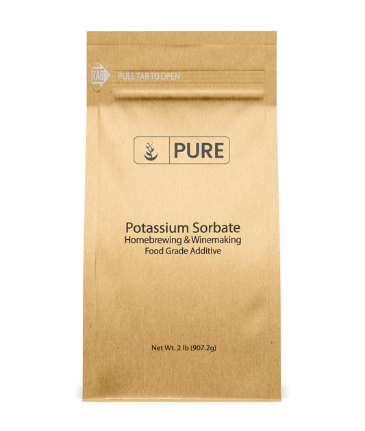 Pure Original Ingredients potassium sorbate 2 lb bag preserves wines and beverages.