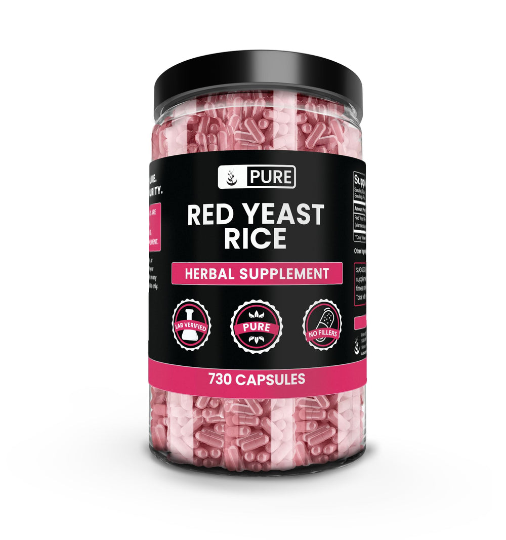 Pure Original Ingredients Red Yeast Rice bottle for pure daily wellness support.