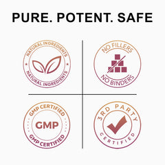 Pure Prana turmeric root label signals Ayurvedic beauty heritage.