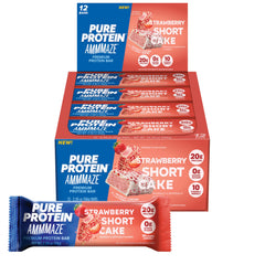 Pure Protein AMMMAZE bar with strawberry shortcake center for post-workout fueling