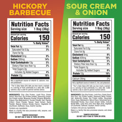 Pure Protein Popped Crisps Hickory Barbecue bag offers savory, protein-rich flavor.
