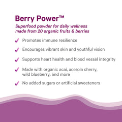 Pure Synergy Berry Power measuring scoop for convenient daily dosing