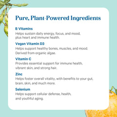 Pure Synergy Multi·Vita·Min bottle with glass of water suggesting easy daily use.