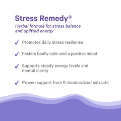 Pure Synergy Stress Remedy bottle in hand for on-the-go use.