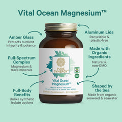 Seaweed-derived minerals from Pure Synergy Vital Ocean Magnesium support energy balance
