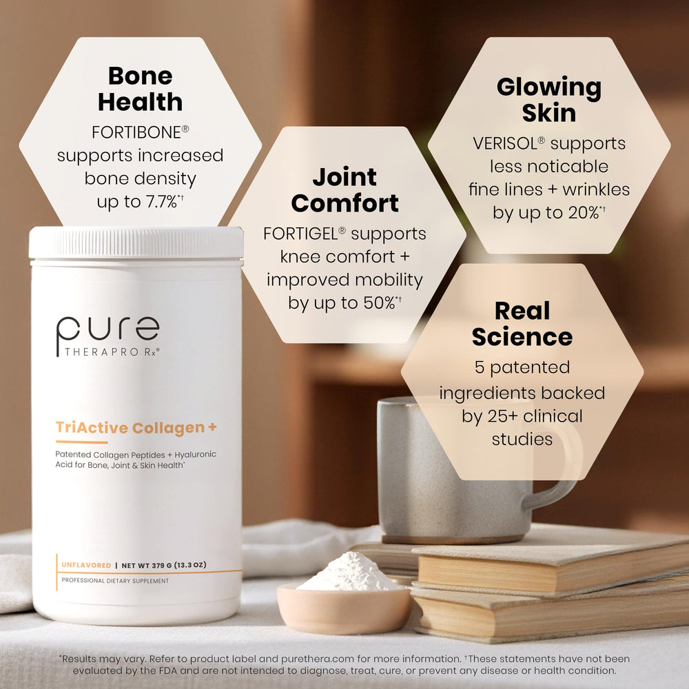 Pure Therapro Rx TriActive Collagen Plus scoop – easy serving for routines