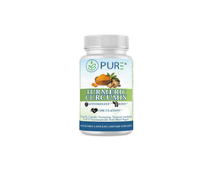 PURE Turmeric Curcumin 750mg bottle for daily joint and wellness support.