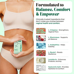 Pure Flora clean-ingredients label signals parabens-free, hormone-free formulation.