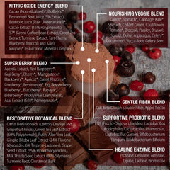 Protein shake with ChocoBerry Blast supports balanced nutrition
