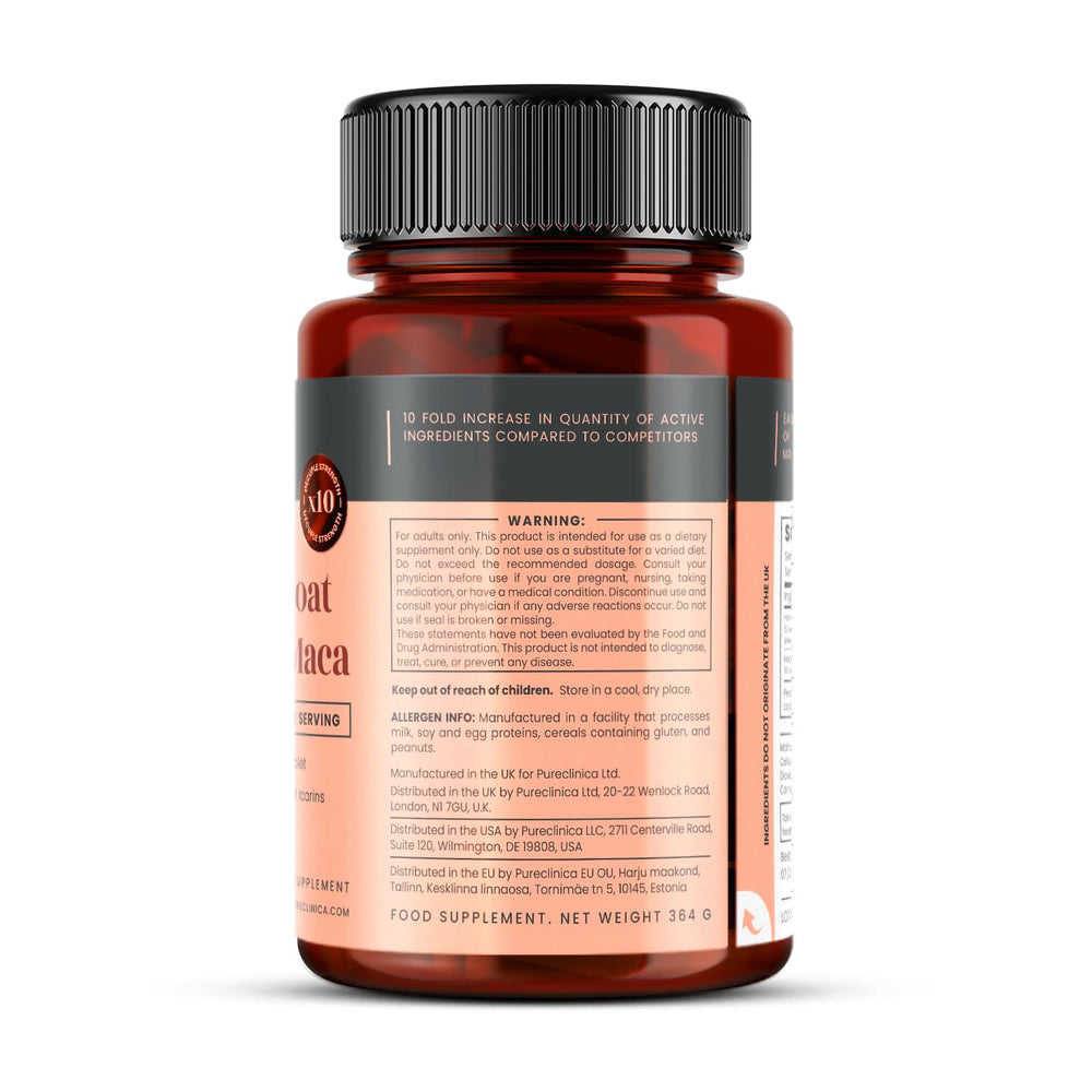 PureClinica bottle close-up with clear label for easy identification