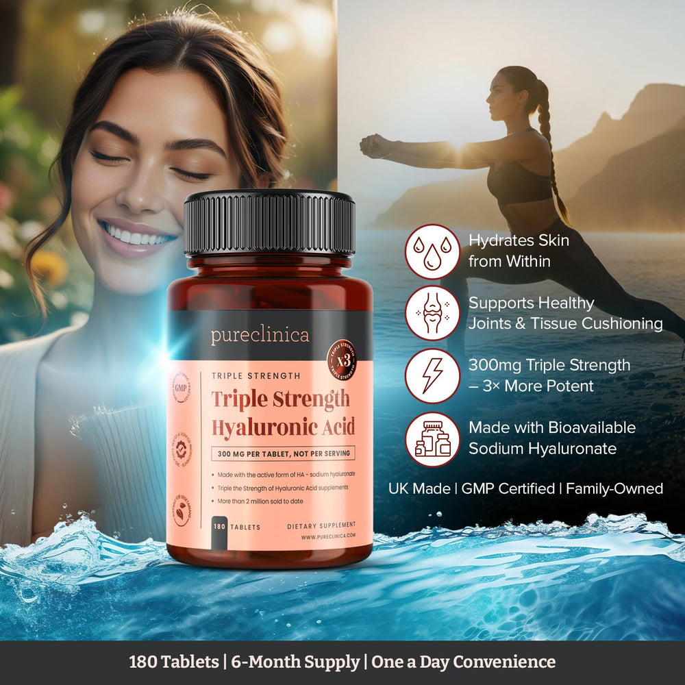 Active ingredient sodium hyaluronate shown in close-up