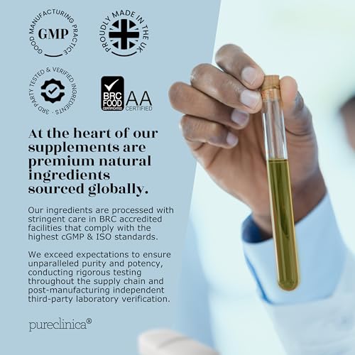 PureClinica wellness image suggests shelf-ready hyaluronic acid supplement.