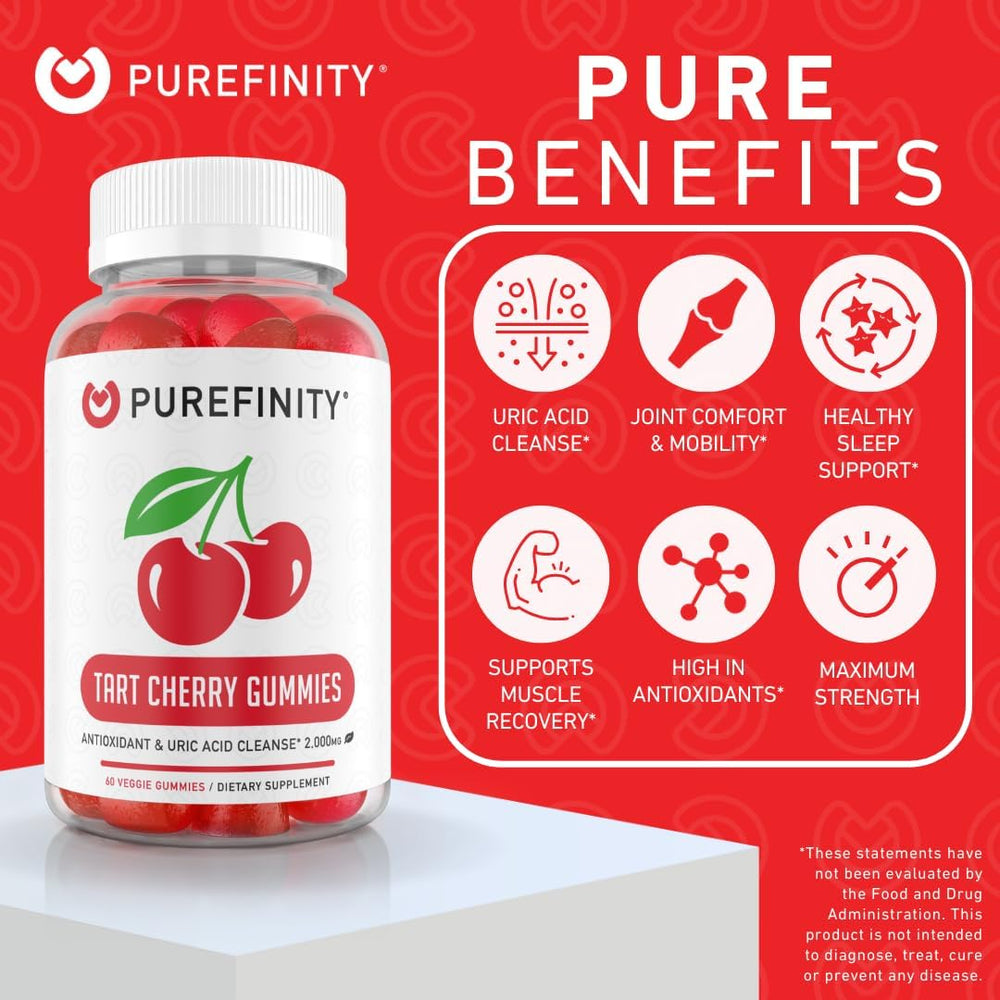 PUREFINITY Tart Cherry Extract visual; rich polyphenols for everyday wellness