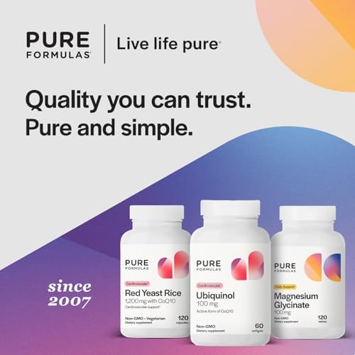 PureFormulas gluten-free non-GMO label on bottle communicates dietary compatibility