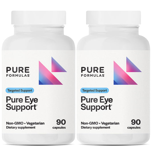 PureFormulas Pure Eye Support bottle front view for eye health support.