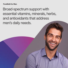 PureFormulas PureMulti for Men prostate-support extracts showcase saw palmetto and pumpkin seed.
