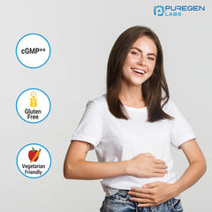 Puregen Labs Dairy Rescue on grocery shelf hints accessible solution for lactose intolerance.