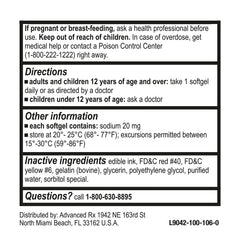 Puregen Labs Docusate softgels pour demonstrates convenient daily use